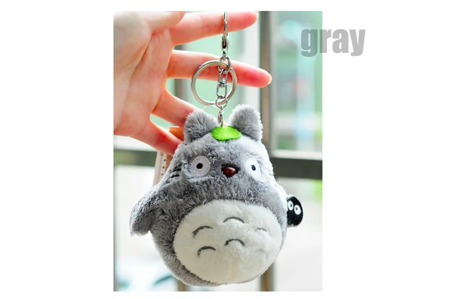

30pcs New Quality Kawaii gray cat Bag Pendant Girls Keychain birthday Party Favors Xmas gifts Keyrings wholesale Back to School
