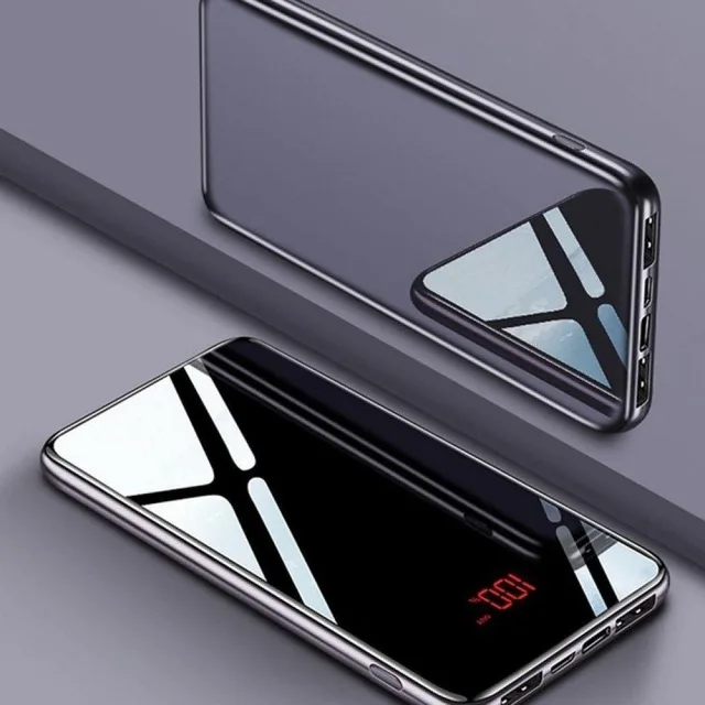 Внешний аккумулятор для Xiaomi iphone Huawei ЖК дисплей 30000 мА/ч внешний USB портативный