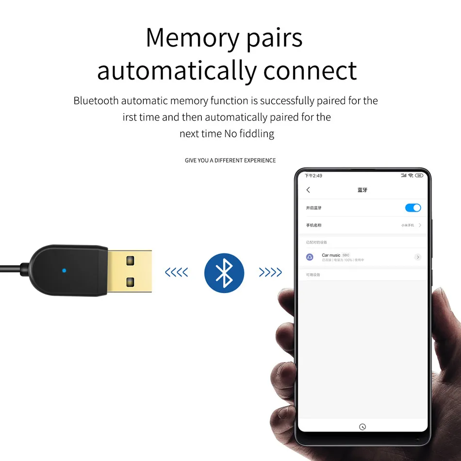 VIKEFON USB Bluetooth адаптер кабель программный ключ для автомобиля 3,5 мм разъем Aux Стерео Bluetooth 5,0 приемник динамик преобразователь звука