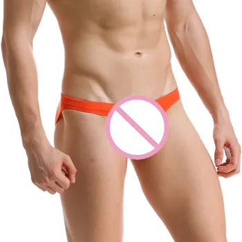 

1pc Men Underwear Solid Color Thin Sexy Underwear Men Ice Silk Bulge Pouch Underpants Comfortable Ropa Interior Hombre