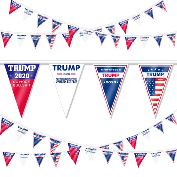 

Trump Flag,Donald Trump 2020 Banner,President Election Day Celebration Event,16.8ft,12pcs