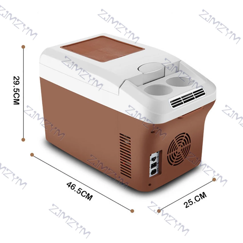 15L 12/24V Car Refrigerator 220V Home Mini Portable Fridge Compressor Outdoor Pinic Food Refrigeration Heating Freezer Cooler