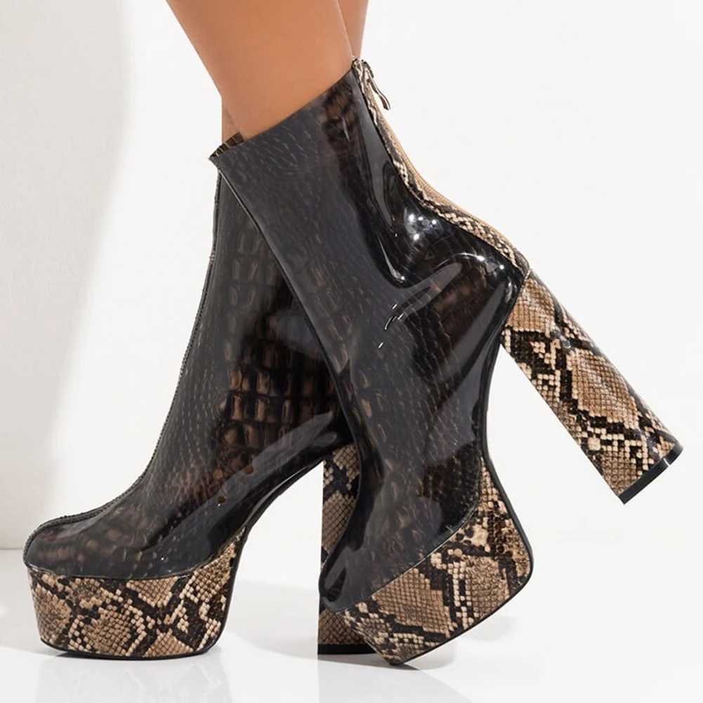 

SARAIRIS 2020 Dropship Super High Heels Customized Women Shoes Woman Platform PVC Transparent Spring Summer Boots Female