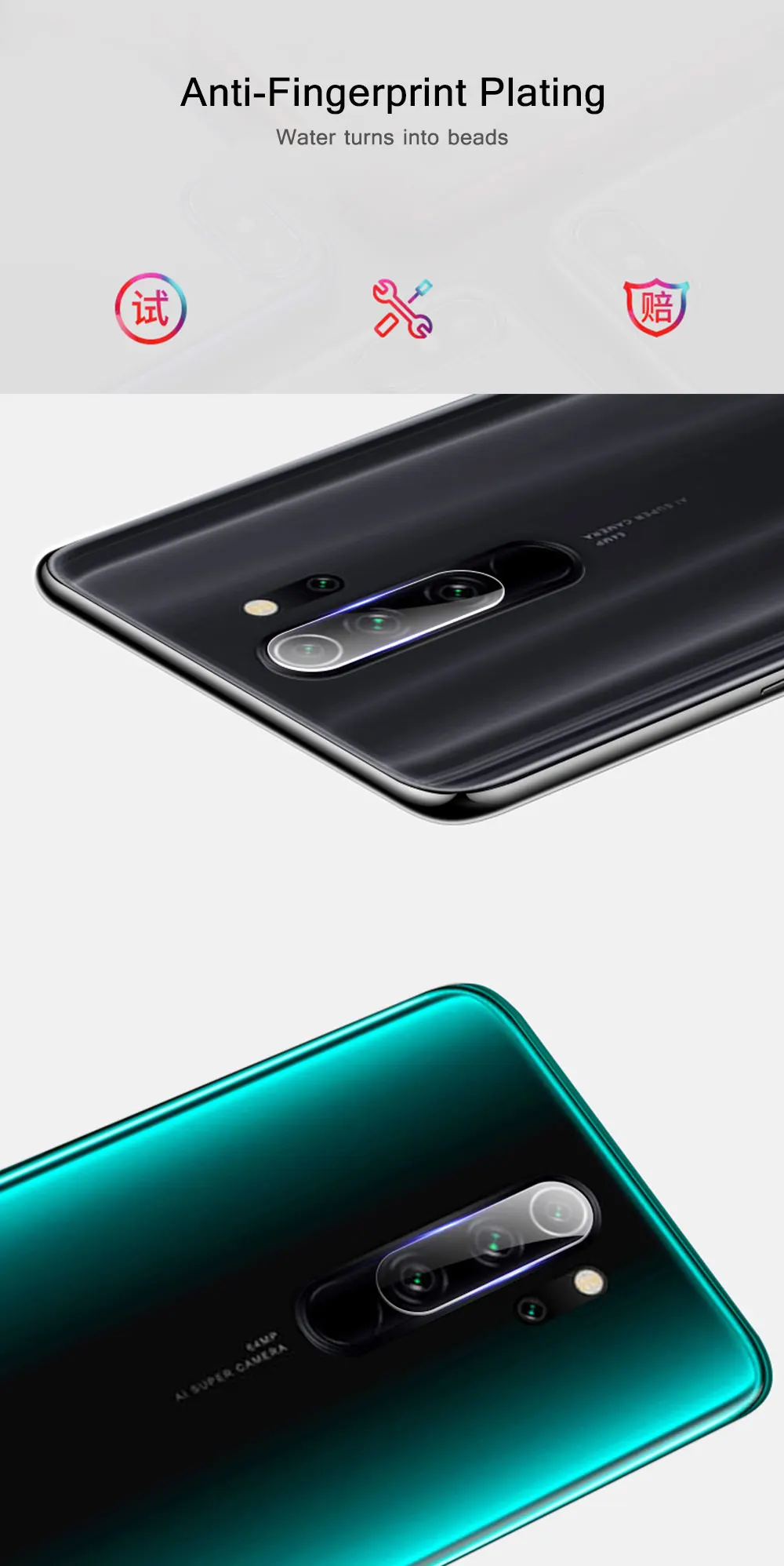 2 шт. стекло для камеры для Xiaomi Redmi Note 8 Pro закаленное стекло полное покрытие объектив пленка для камеры протектор для Redmi Note 8 Pro Global