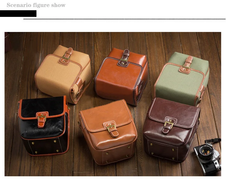 PU Leather vintage camera shoulder bag YYOld -3-1