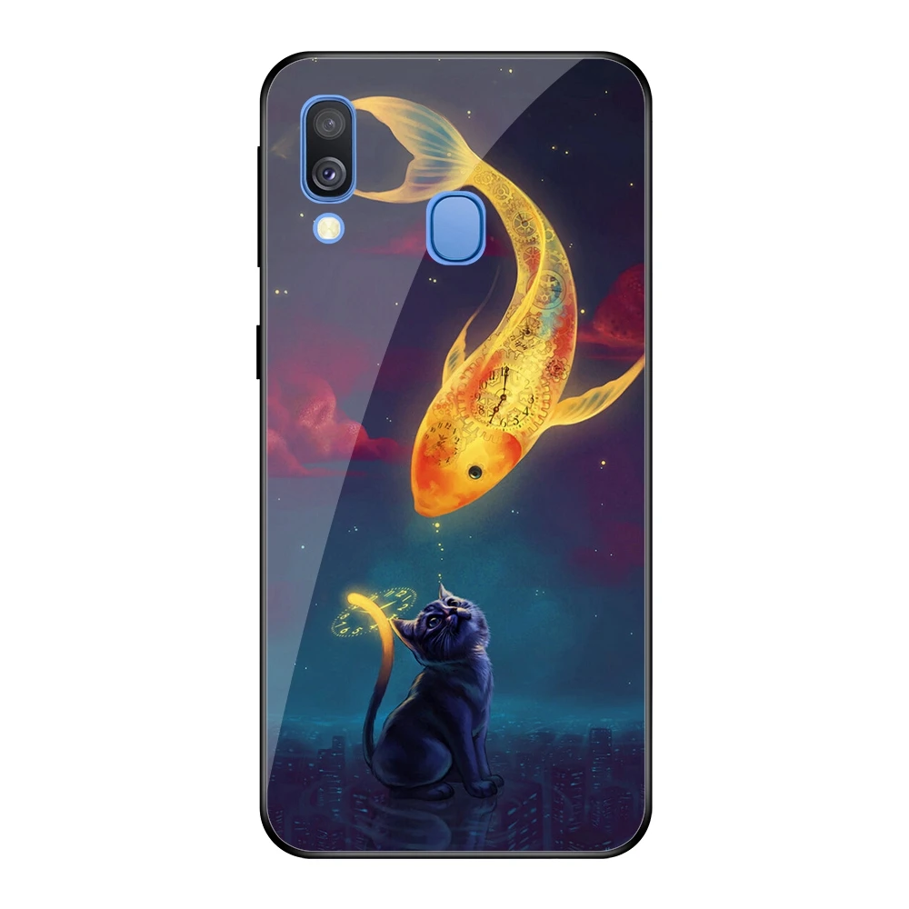 Чехол из закаленного стекла для телефона чехол samsung Galaxy A40 A405FD A405FN SM 5 9 дюймов