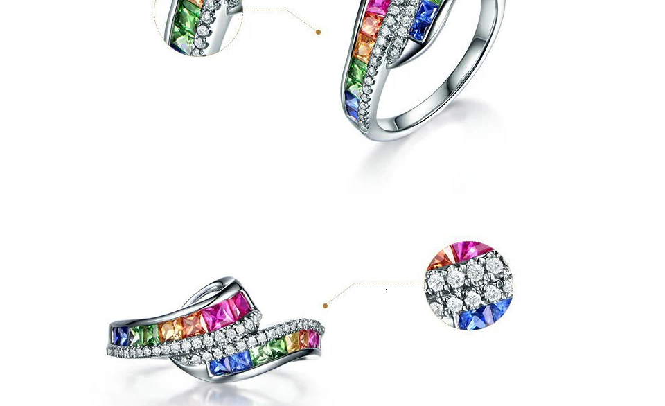 WEGARASTI серебро 925 ювелирные изделия модное роскошное кольцо драгоценный камень женское кольцо 925 пробы серебряные кольца, украшения свадьба Вечеринка подарки