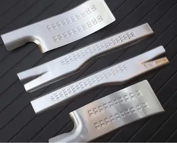 

high quality Stainless steel External door sill Internal Scuff Plate Car accessories case For Mitsubishi Outlander 2013-2016