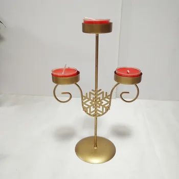 

Romantic Nordic Candlestick Iron Black Geometric Candle Holder Restaurant Waxinelichtjes Houder Metal Tea Light Holders MM60ZT