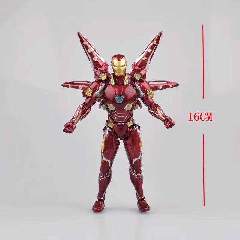 16 см SHF Marvel Мстители 4 эндигра Железный человек MK50 нано набор оружия 2 фигурки модель игрушки кукла для подарка