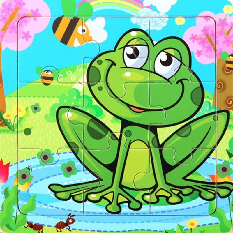 Монтессори детские игрушки деревянные головоломки/мультфильм набор аниме образование деревянная игрушка мультфильм автомобиль морские животные головоломки/детские игрушки подарок