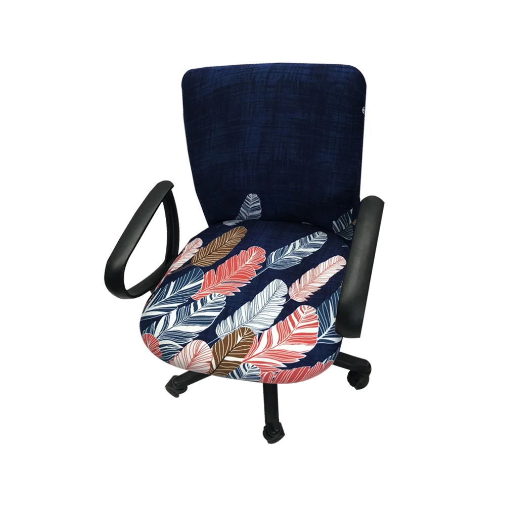 Meijuner печатных офисные компьютерные чехлы на стулья универсальная эластичная ткань спандекс Сплит эластичные чехлы на кресла кресло SlipcoverL400