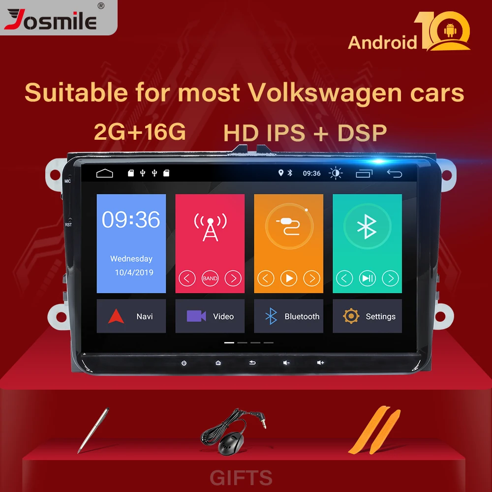 2 Din Android 10 Car radio GPS Navigation For VW Passat B6 amarok volkswagen Jetta T5Skoda Octavia