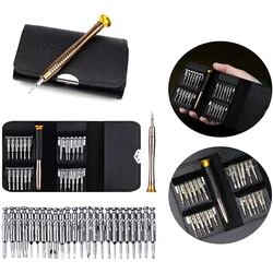 Mini juego de destornilladores de precisión, Kit de herramientas de reparación de apertura para iPhone, Tablet y PC, Torx electrónico, 25 en 1, AA
