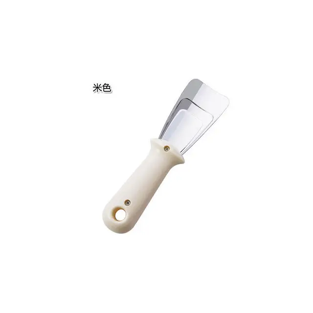 Kitchen Clean Gadget Portable Useful Fridge Accessories 1PC Defrosting Shovel Stainless Steel Freezer Ice Scraper Deicing Tool Beige