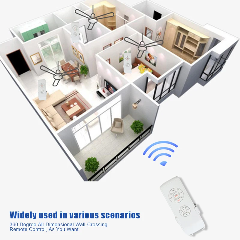 

Universal Wireless Remote Control Tool Kit for Ceiling Fan Lamp Timing TSH Shop