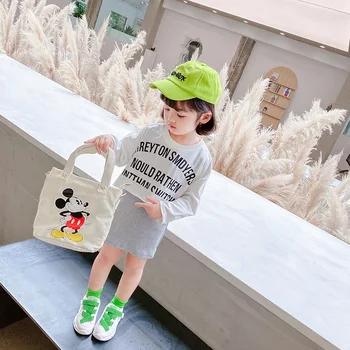 

Girls' T-shirt vest two-piece suit 2020 autumn new Korean version baby two-piece suit