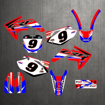 

Motorcycle stickers custom complete tool graphics background decal sticker quantity luster for the team CRF150R 07-20 Cross9