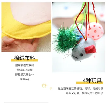

Cat Teaser Douyin Celebrity Style Online Celebrity Lay Play of Cat Toy Young Cat Self Hi Useful Product Bite Resistant Little Mo