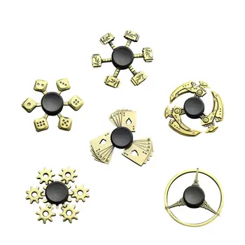 

Zinc Alloy Material Funny Bronze Colors Fidget Relief Spinners Stress Spin For Adult Kid Office People Anxiety Removal Toys