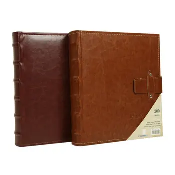 

6 Inch Leather Vintage Photo Album 200 Inlay Photo Album Family /Wedding / Graduation /birthday Gift Photo Album