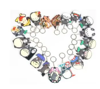 

Free Shipping 20 pcs Popular cartoon cat cute Double-sided PVC Key Chains Pendant kids Gifts Party Favors
