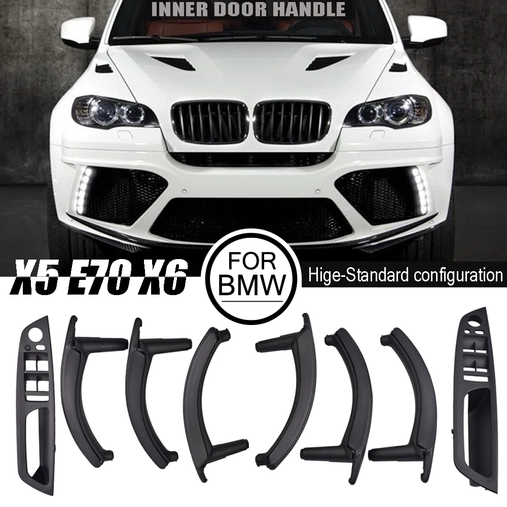 Inner ABS Outer Leather Set Cover Assembly Car Interior Inner Door Pull