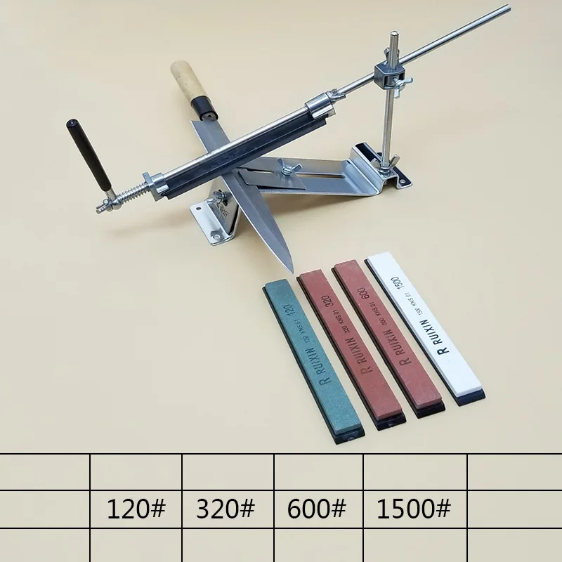[ВИДЕО] Нержавеющая сталь ruixin pro точилка для ножей Профессиональная кухонная заточка фиксированный угол камни алмазные камни бар - Цвет: machine 4W