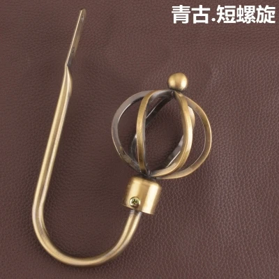 2pcs / set living room curtain stand curtain Holdback curtains Decoration Accessories Tieback leaves curtain hooks - Color: B4