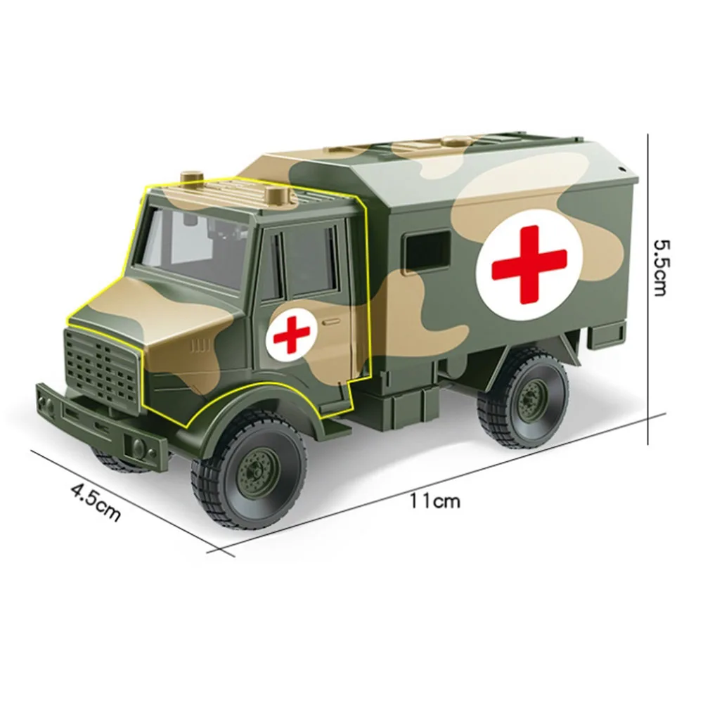 Модель тактического военного автомобиля из искусственного сплава для катания на