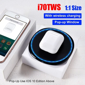 

Original I70 TWS Smart Sensor Pop-up 1:1 Size Bluetooth Wireless Earbuds Separate Use Bass Earphones PK I73 I76 I78 I77 I79 Tws