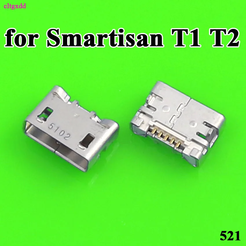 

cltgxdd 1PCS for Smartisan T1 T2 5PIN 5P Female Square mouth micro usb jack charging port socket connector repair parts