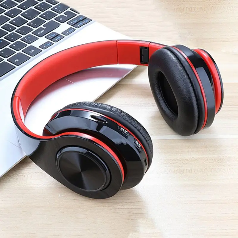 B39 Wireless Bluetooth Headphones LED Lights With MIC Mp3 Player