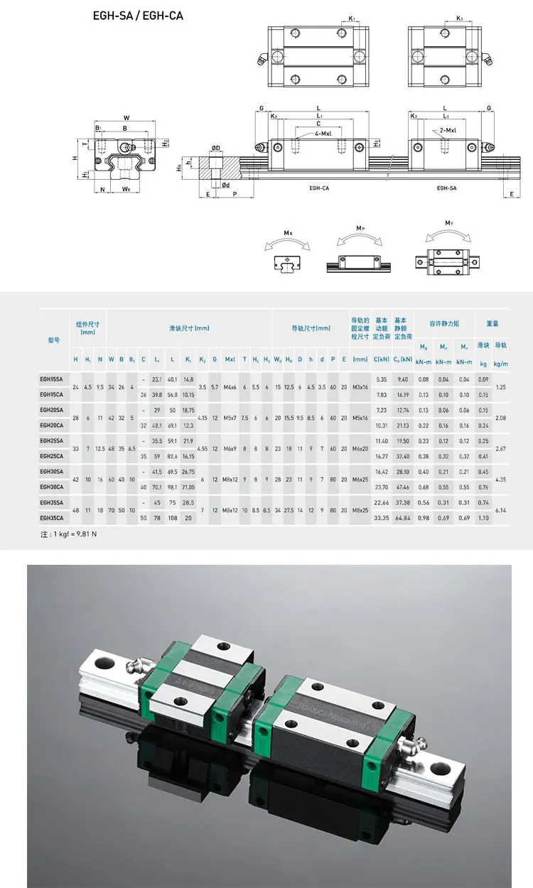 600 800mm pesado trilho linear corrediça rolamento