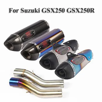 

Motorcycle Exhaust Pipe Silencer Escape Muffler Middle Mid Connect Tube Link Pipe for Suzuki GSX250 GSX250R 2016 2017 2018