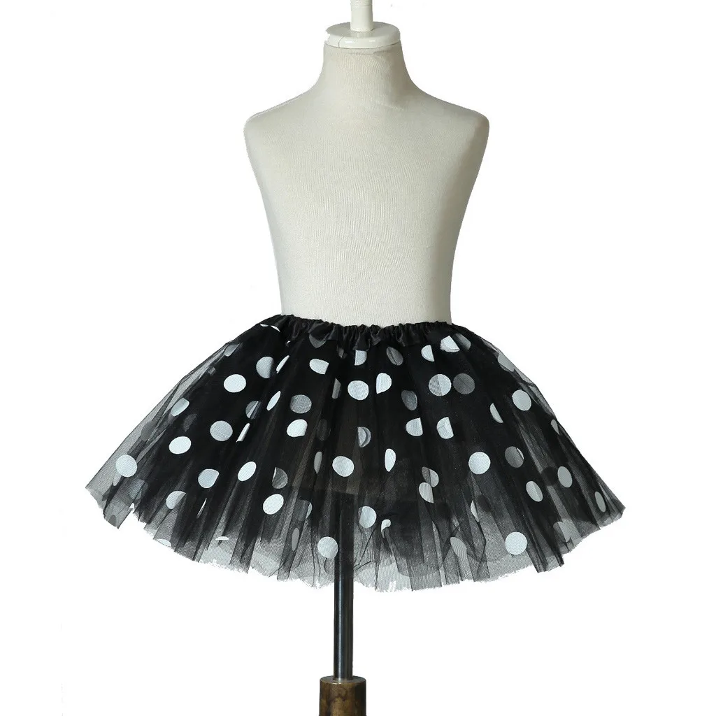 Одежда для маленьких девочек с узором в горошек юбка пачка фатиновая балетная