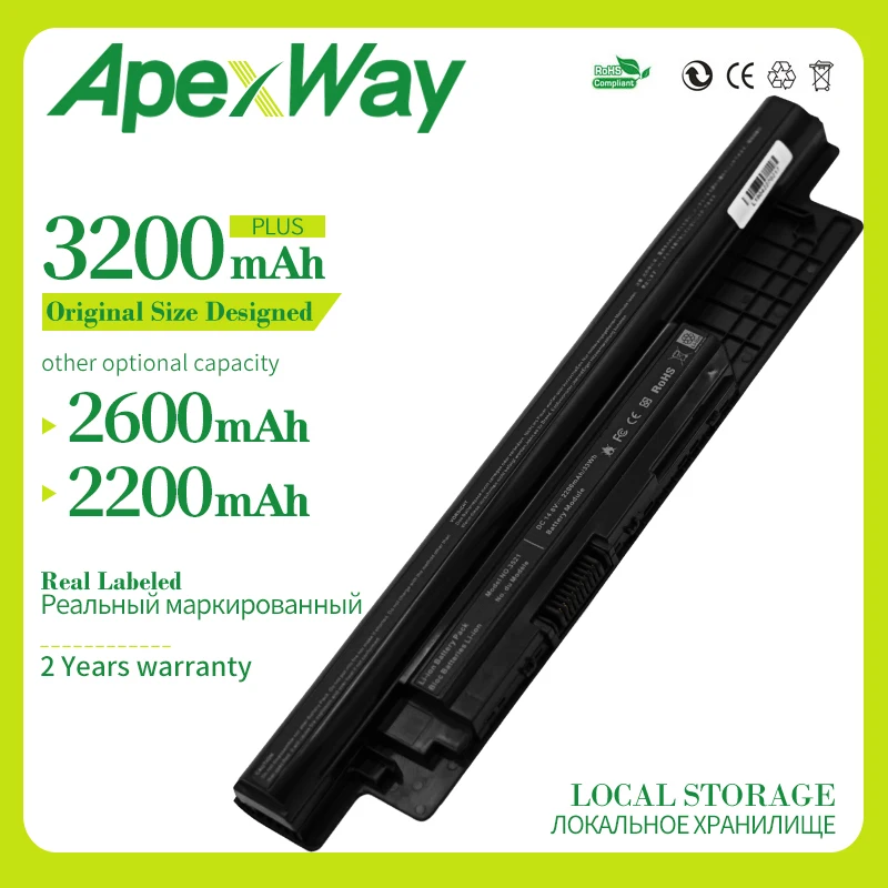 Apexway 14 8 V 4 ячейки Новый аккумулятор для ноутбука Dell Inspiron 24DRM 0MF69 9K1VP VR7HM 68DTP 4WY7C W6XNM 3421