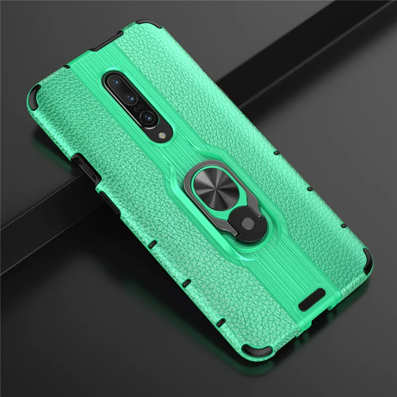 Чехол для Oneplus 7 Pro, чехол, кольцо Броня, Магнитный чехол, ударопрочный, мягкие чехлы для телефона для Oneplus7 Pro 1+ 7 чехлов, роскошные - Цвет: Green
