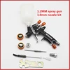 1.2MM Spray Gun 1.0MM Nozzle Kit 400CC/250CC Tank Air Spray Gun With Paint Mixing Cup And Adapter Mini Spray Gun Paint Spray Gun 1