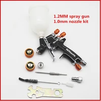 1.2MM Spray Gun 1.0MM Nozzle Kit 400CC/250CC Tank Air Spray Gun With Paint Mixing Cup And Adapter Mini Spray Gun Paint Spray Gun 1