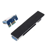 pci express riser card להוסיף 3.0 USB בכרטיס PCI Express מתאם לגיוס Extender PCIE Riser Card USB 3.0 PCIE SATA PCI E Riser PCI Express X1 כדי חריץ X4 (1)