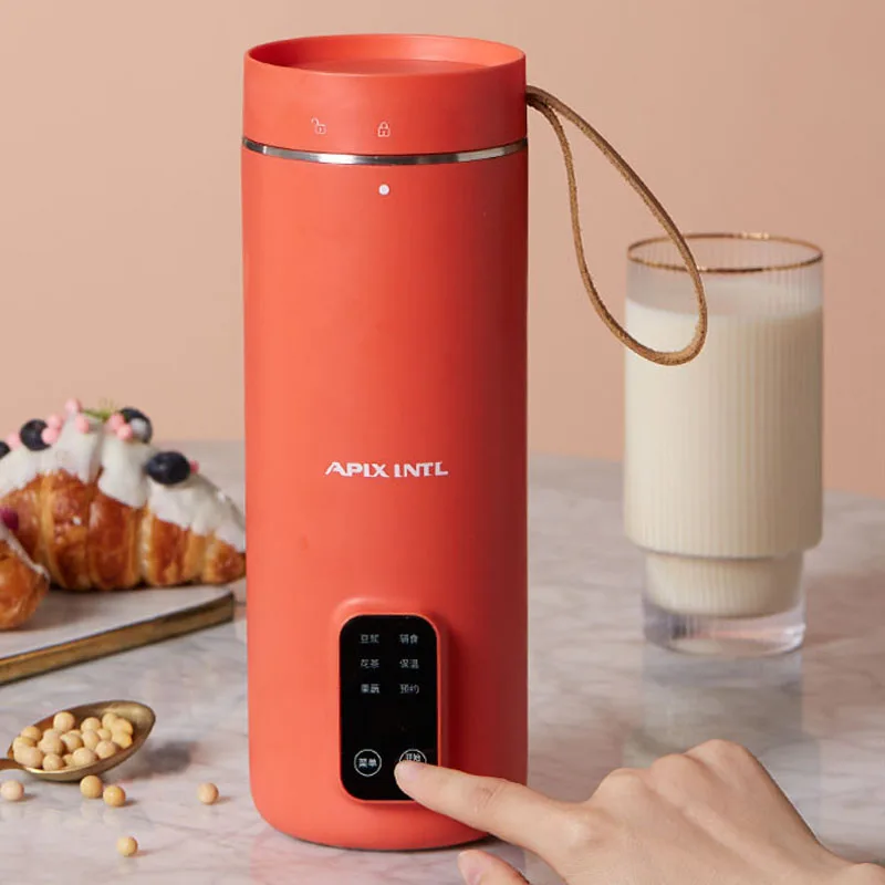 350ml Soymilk Maker Machine Portable  Juicer Food Blender Multicooker Heating Soya-Bean Milk Stir Rice Paste Maker Filter-free