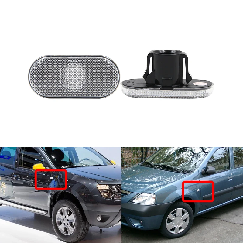 Прозрачный OEM Боковой габаритный фонарь для Smart Fortwo 453 14-18 Dacia Duster Lodgy Docks для Renault Clio Escape Twingo I Laguna Megane