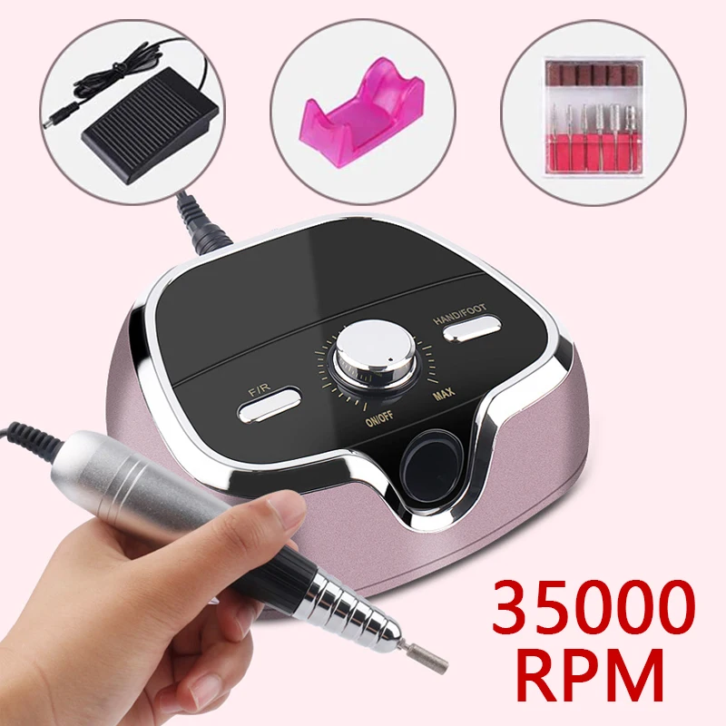 Nail Drill Machine Handle milling cutters Polish Master Manicure 35000RPM Art Kit Tool Sets | Красота и здоровье