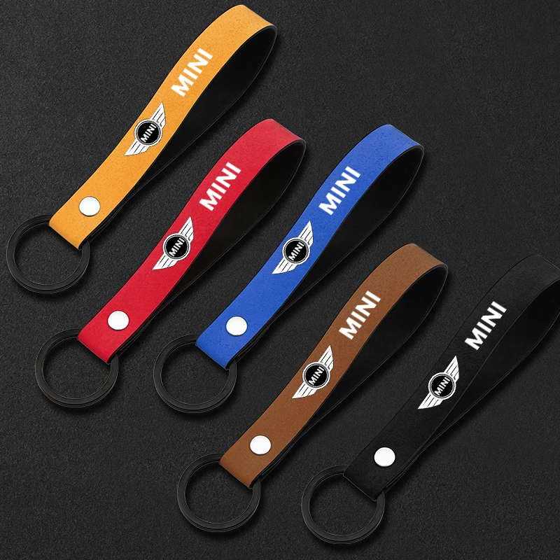 Car Key ring Suede Rope keychain for Mini Cooper 2011 2012 2013 Countryman clubman F54 F56 F55 F60 R60 R61 Chain | Автомобили и