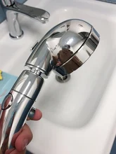 Shower-Head Stop-Button Rotating Water-Pressure Adjustable Degrees 360 with 3-Mode