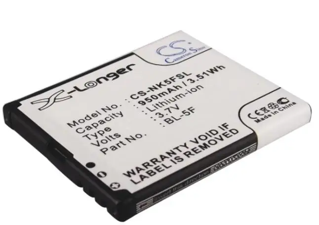 Кэмерон китайско 950 мАч батарея для BEA-FON S30 S31 EU001B MYPHONE 9025 ТВ 9025TV Луна MP-S-O NOKIA C5-SCDMA |