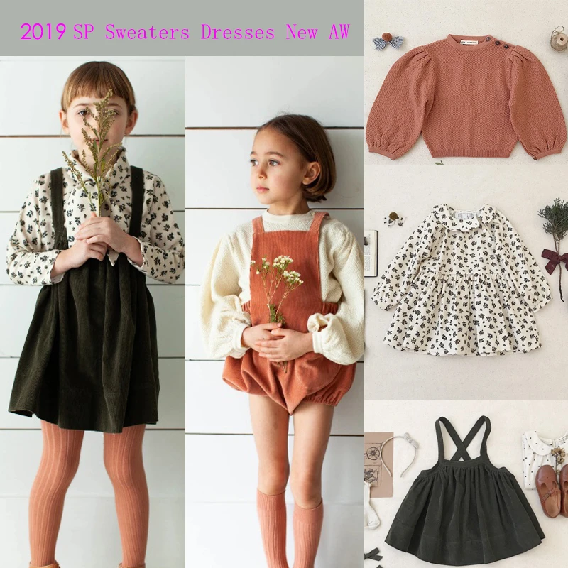 

Kids Sweaters 2019 Sp Brand New Autumn Winter Girls Lovely Knit Pullover Baby Children Cotton Fashion Clothes Tops