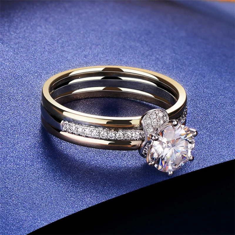 Женское кольцо ormosiia Moissanite розовое золото 1 5 карат 14 к для помолвки свадьбы