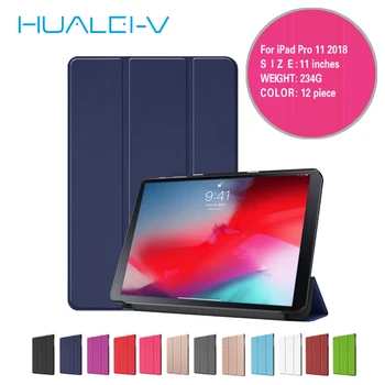 

For iPad Pro 11 2018 Sleep/Wake case with Alexa display PU tablet Leather For New iPad Pro 11 inch 2018 tablet Cover